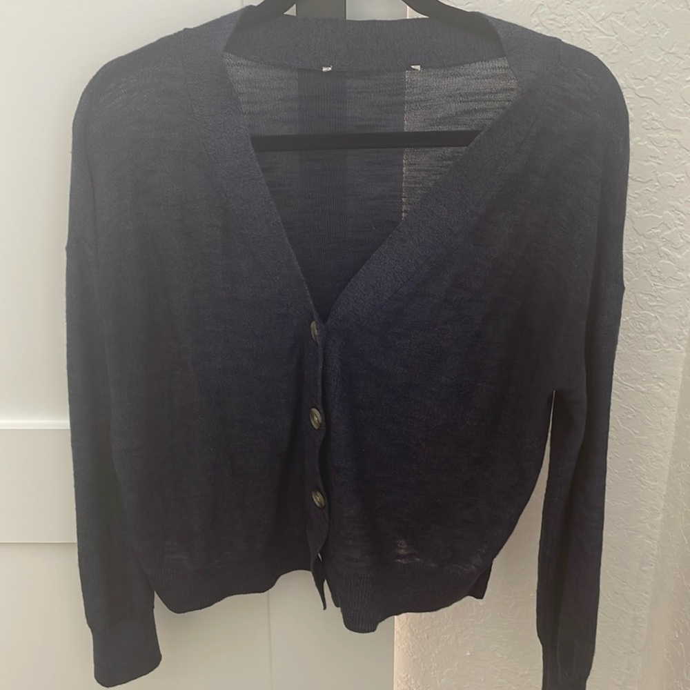 LOFT XS navy blue sweater